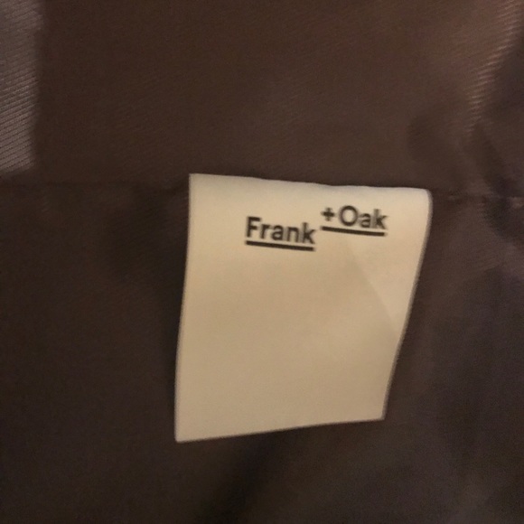 Frank & Oak dark mauve bomber jacket size XS - Picture 6 of 7